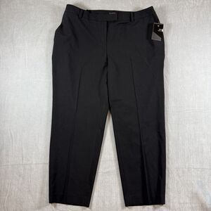 The Limited Dress Pants Womens 16W Black Slim Ankle Flat Front Stretch $89